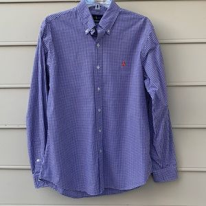 Ralph Lauren Slim Fit Purple & White Button Down Shirt, L